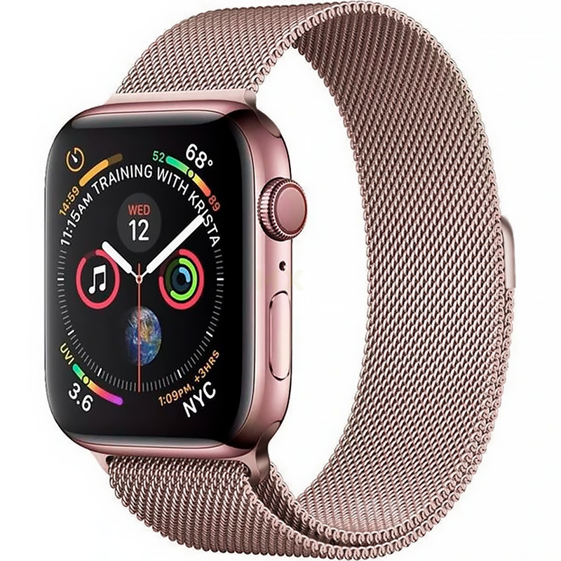 Ремешок для смарт-часов, фитнес-браслета Apple Watch Series 1 2 3 4 SE 5 6 7 8 миланская петля / металический #1