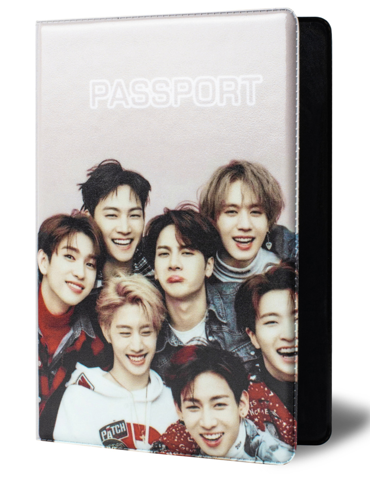 Обложка чехол на паспорт "GOT7 k-pop корея" #1