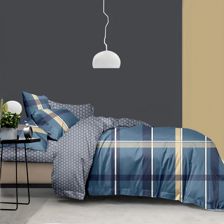 Яна Комплект постельного белья, Поплин, 2-x спальный с простыней Евро, наволочки 70x70  #1