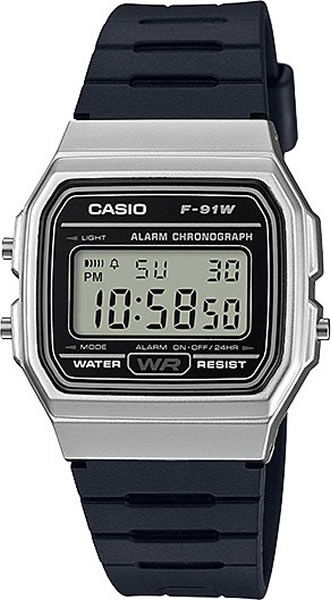 Японские наручные часы Casio F-91WM-7A с гарантией #1