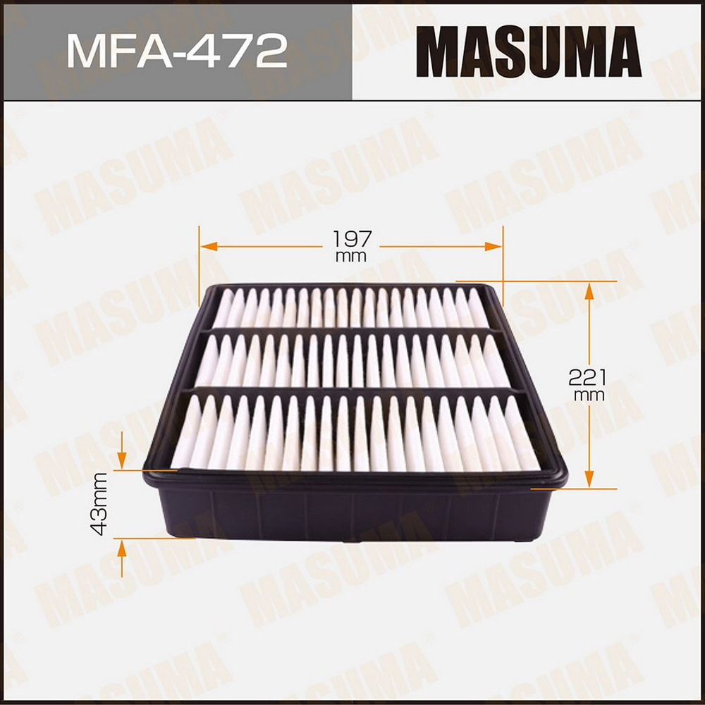 Masuma Фильтр воздушный арт. MFA472 #1