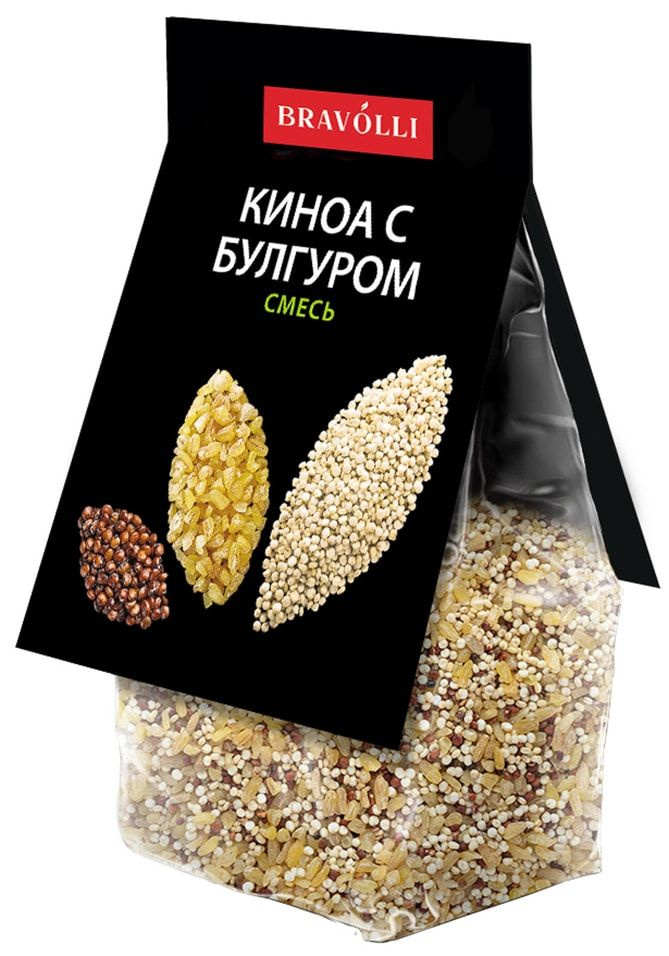 Смесь Bravolli Киноа с булгуром 350г х1шт - купить с доставкой по ...