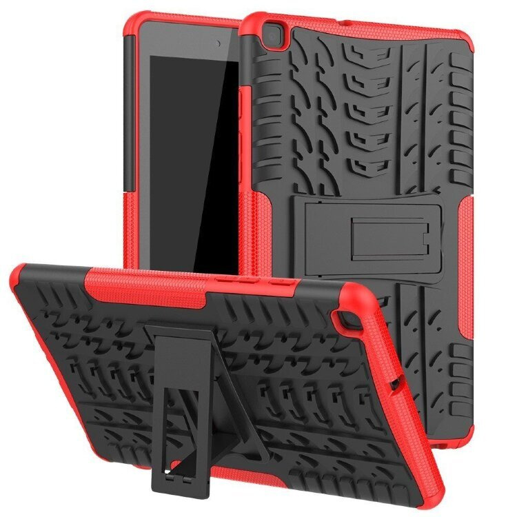 Чехол Hybrid Armor для Samsung Galaxy Tab A 8.0 (2019) T290 / T295 (черный + красный)  #1