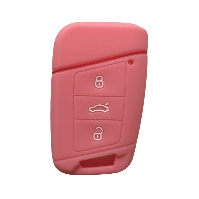 Jingyuqin custodia portachiavi in Silicone per VW Skoda Superb Magotan Passat B8 A7 Golf Smart Remote Protector Skin Cover  34