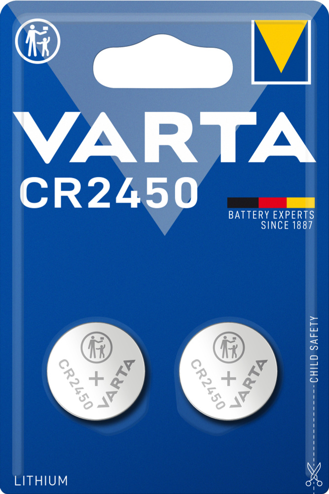 Varta Батарейка CR2450, Литиевый тип, 3 В, 2 шт #1