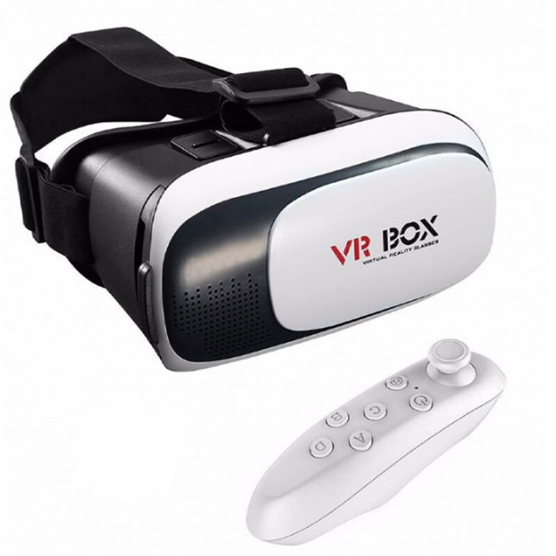Шлем виртуальной реальности VR 2 3D-VR модель 2 с пультом (Чёрный)  #1