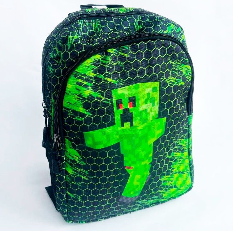 Рюкзак детский Майнкрафт Крипер, унисекс / Дошкольный рюкзачок для мальчика и для девочки Minecraft Kriper, #1