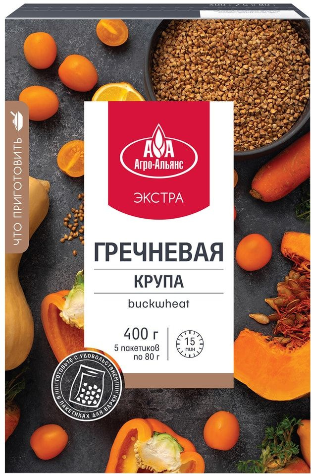 Крупа Агро-Альянс Гречневая ядрица 400г #1