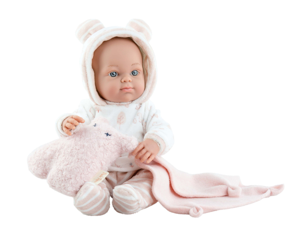 Кукла Бэби с игрушкой и пледом 32 см. Paola Reina (Паола Рейна) арт. 05126  #1