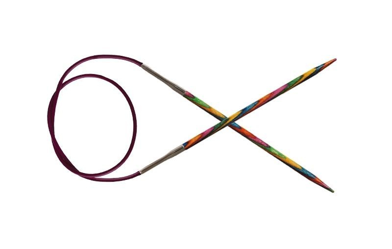 Спицы круговые Symfonie 2мм/80см, дерево, многоцветный,KnitPro, 20331  #1