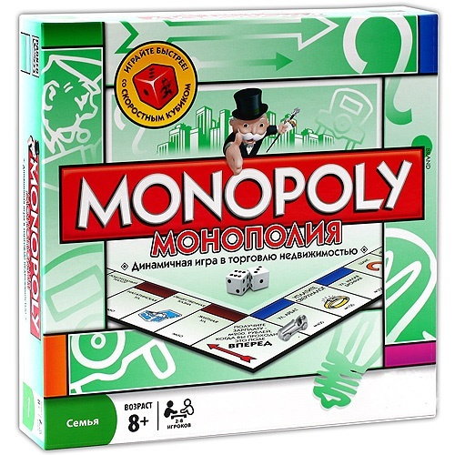 Настольная игра Монополия (Monopoly) Классическая, металлические фишки  #1