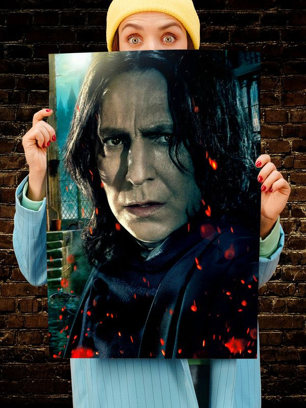Постер интерьерный Северус Снейп, 70х46 см. Матовый яркий. Гарри Поттер Harry Potter  #1