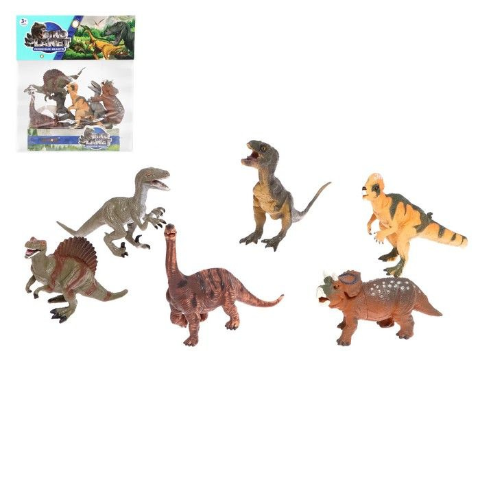 Набор динозавров Юрский период, 6 фигурок #1