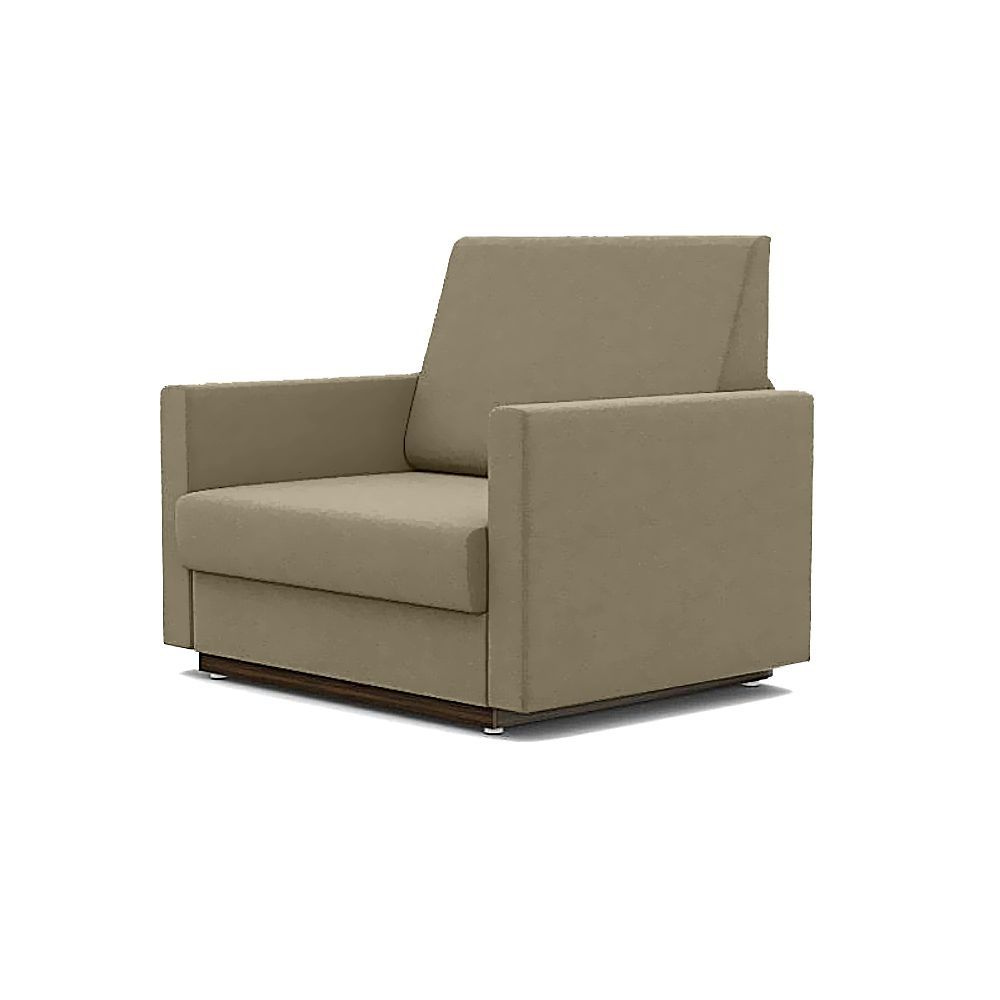 Кресло-кровать Стандарт + ФОКУС- мебельная фабрика 80х80х87 см серо-коричневый  #1