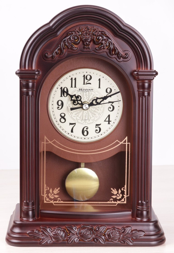 Настольные часы MIRRON с маятником SNM29C ТДБ #1