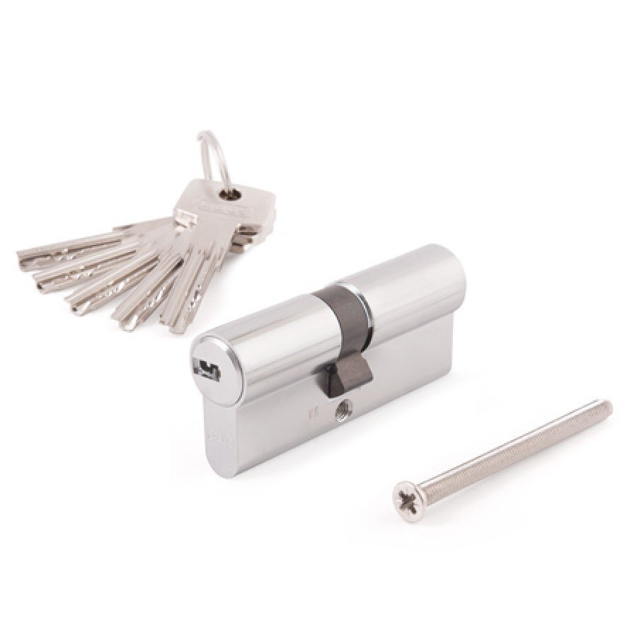 Цилиндровый механизм ключ - ключ 80 мм ABUS D6N 40/40 KD W/5 LONG KEY никель  #1