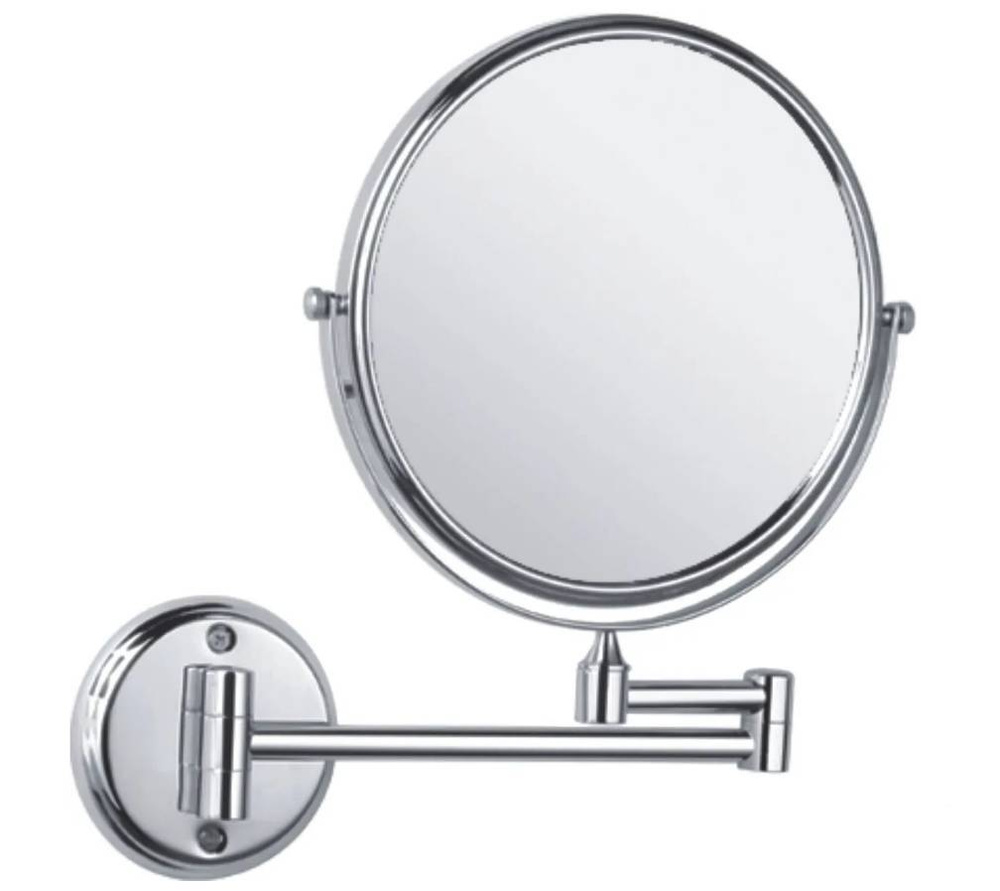 HAIBA Зеркало для ванны увеличительное настенное, хромированное  #1