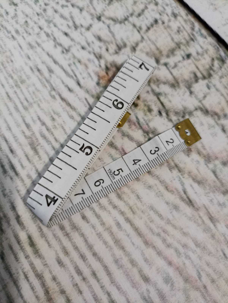 Сантиметровая лента, 150 см (см/дюймы), цвет белый #1