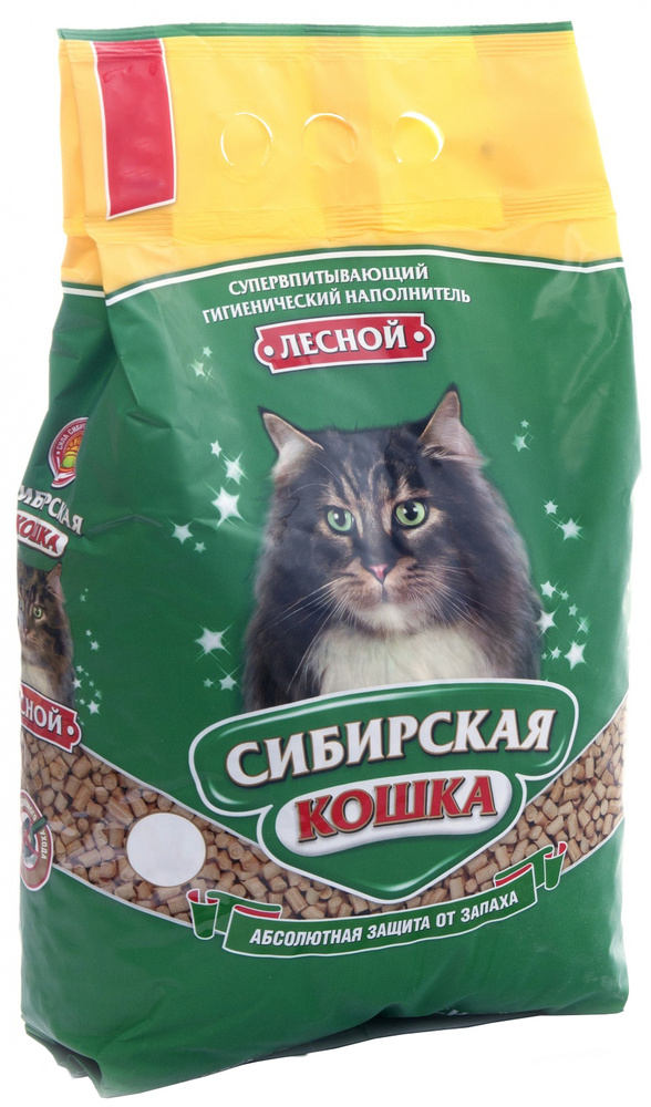 Сибирская кошка Лесной Древесный наполнитель (простая упаковка), 20 кг  #1