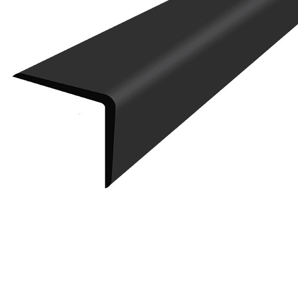 Угол-отбойник 50х50мм самоклеящийся для ступеней, колонн, стен, пандусов 1м, черный  #1
