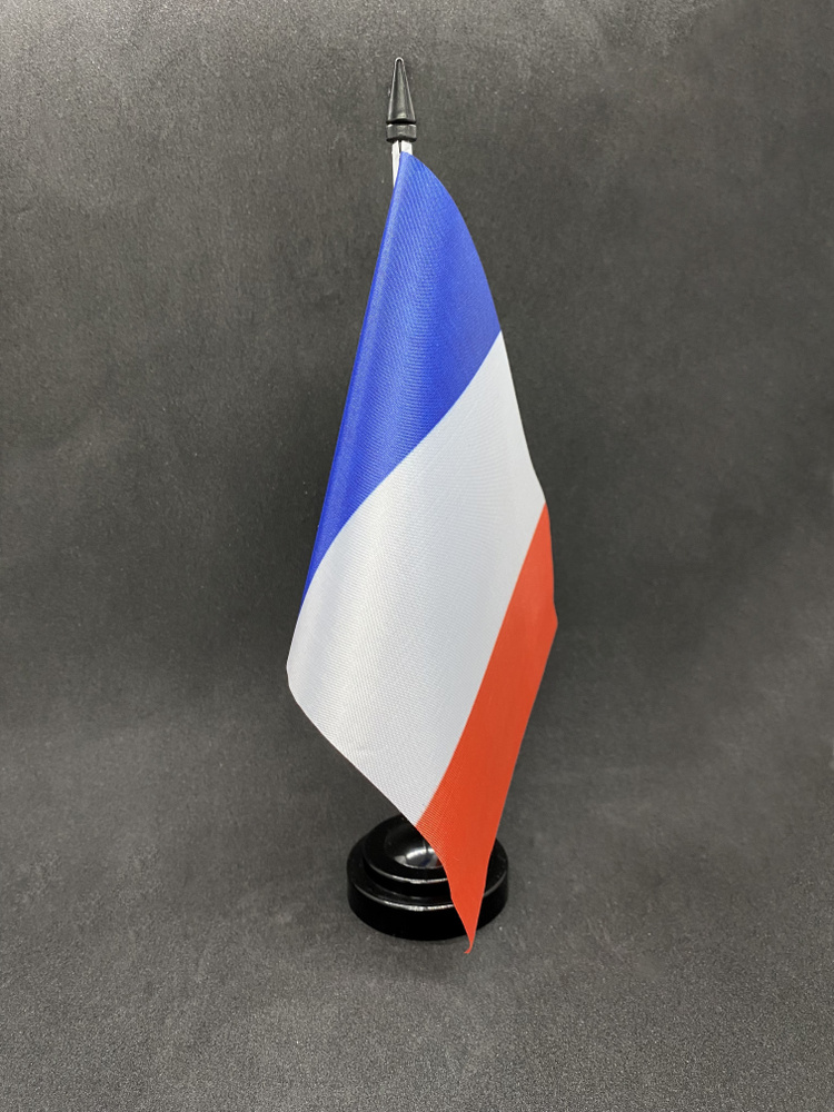 Франция. Настольный флаг на подставке, 30 см #1