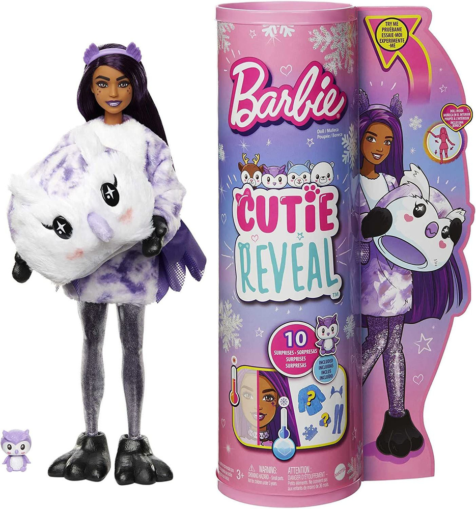 Кукла Barbie Cutie Reveal Owl Милашка-проявляшка (Костюм Совы) #1