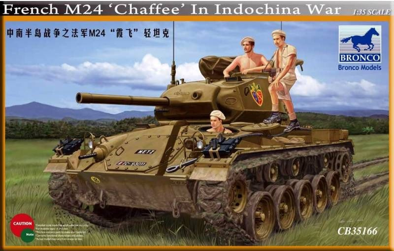 Сборная модель танка Bronco Models French M24 Chaffee In Indochina War, масштаб 1/35  #1