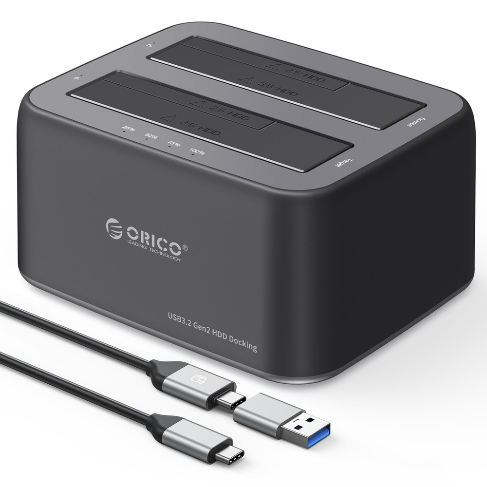 Док-станция для жестких дисков ORICO 6829C3-C Off-line Clone, USB-C 6  Гбит/с, 12V3A, 36 ТБ - купить с доставкой по выгодным ценам в  интернет-магазине OZON (874360291)