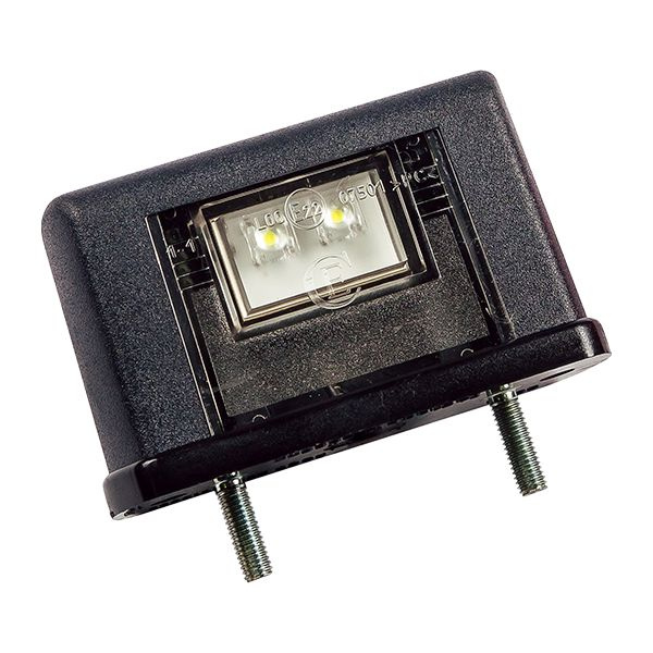 Фонарь подсветки номера прицепа ЕС10 LED черный, с проводом  #1
