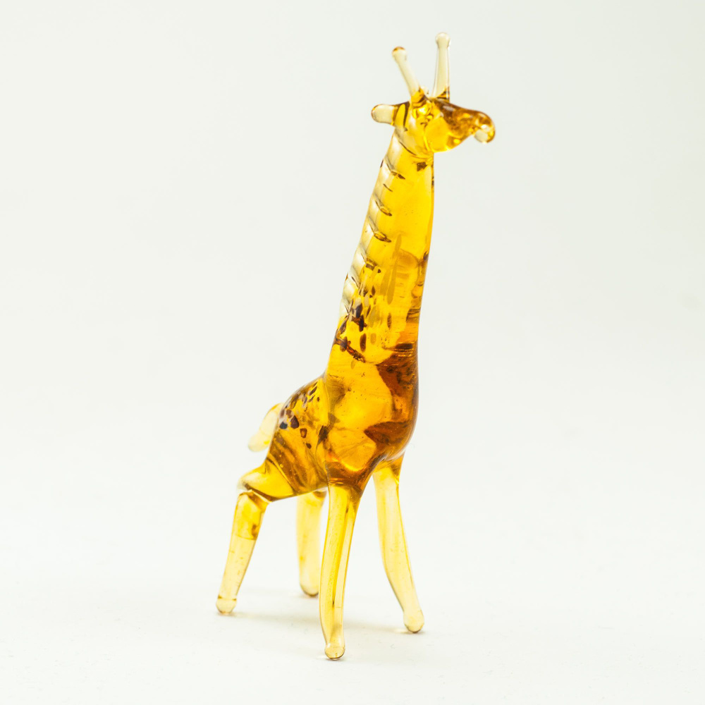 Стеклянная фигурка Жираф коричневый #1