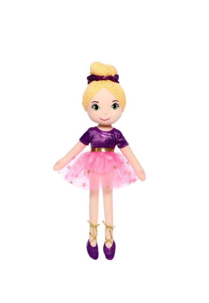 Мягкая кукла Балерина София в фиолетовом платье , 40 см #1