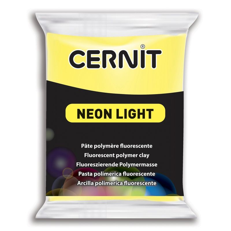 Полимерный моделин "Cernit Neon" 56гр. желтый 700 #1