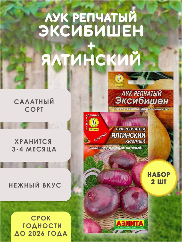 Лук Аэлита Лук Эксибишен + Лук Ялтинский красный_желтый - купить по ...