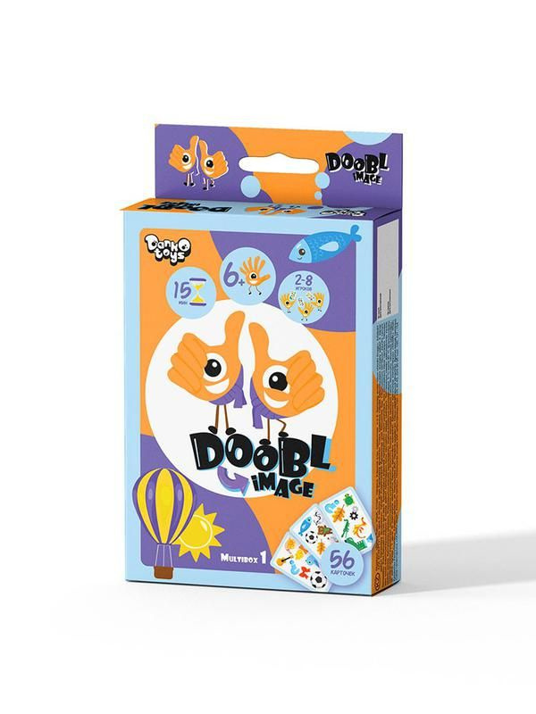 Карточная игра, развивающая память Doobl Image (обычные карты) динозавры / Danko Toys  #1