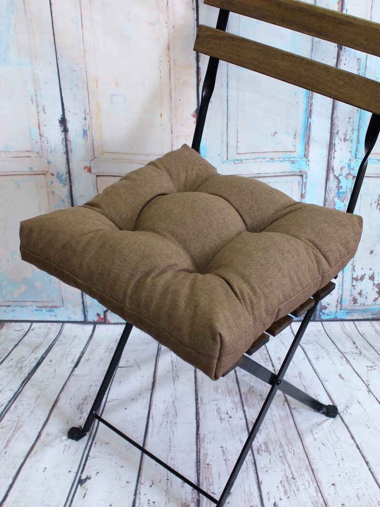 Подушка для сиденья МАТЕХ MELANGE LINE 40х40 см. Цвет песочный, арт. 33-141  #1