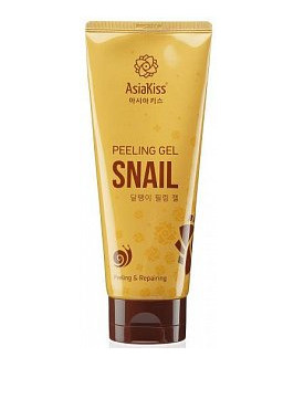 AsiaKiss Пилинг-гель для лица с экстрактом слизи улитки Snail, 180 мл  #1