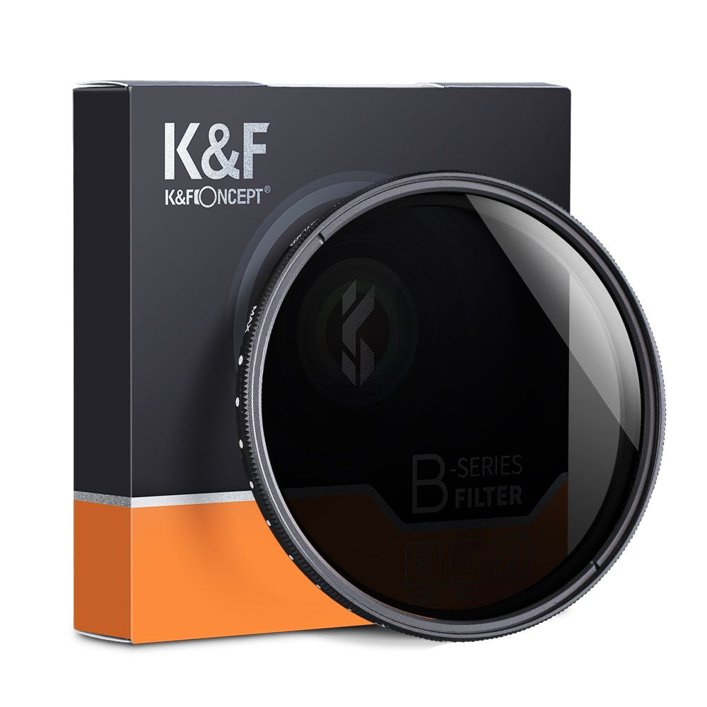 Нейтральный фильтр K&F Concept Variable vND с переменной плотностью ND2-ND400 46mm Slim B series  #1