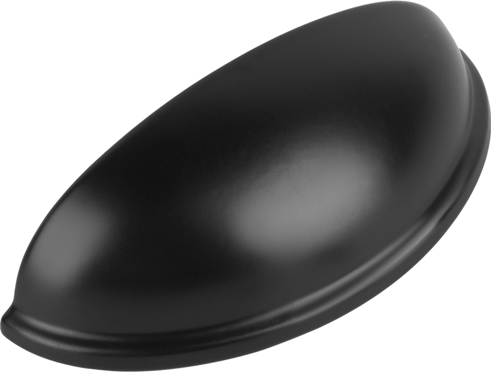 Ручка-кнопка мебельная 76мм, цвет черный #1