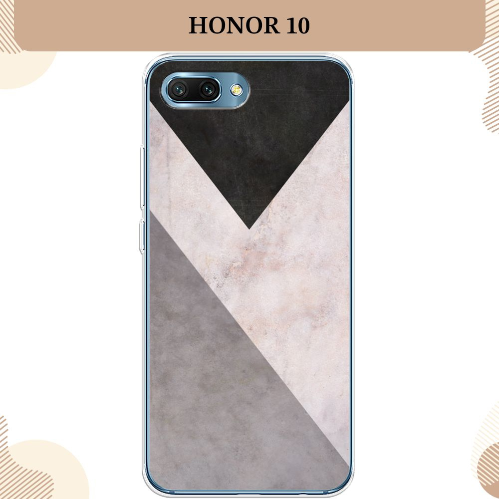 Силиконовый чехол на Honor 10 / Хонор 10 Геометричный мрамор  #1