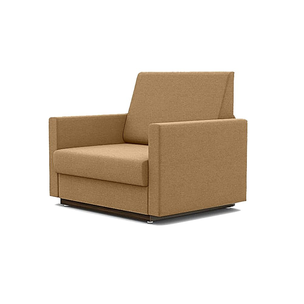 Кресло-кровать Стандарт + ФОКУС- мебельная фабрика 80х80х87 см бежевый микровелюр  #1
