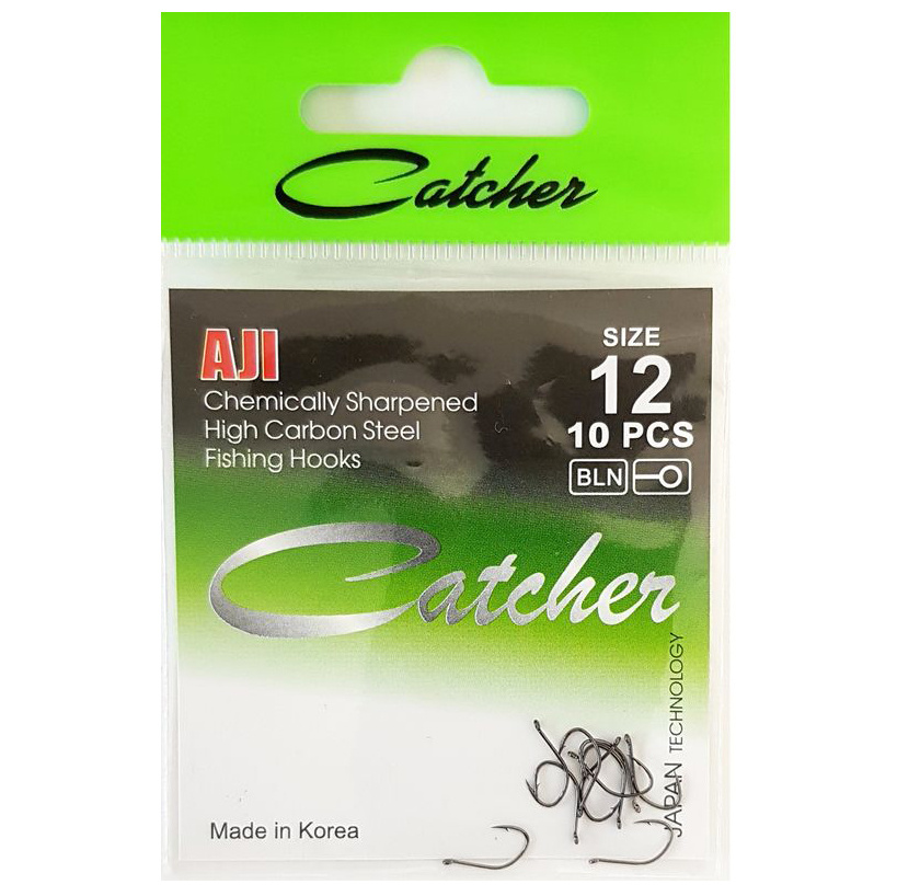 Крючок "Catcher" AJI Size 12 (5 пакетиков) #1