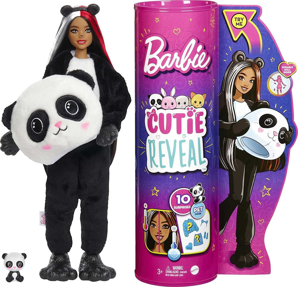 Кукла Barbie Cutie Reveal Panda (Плюшевая Панда) Милашка-проявляшка  #1