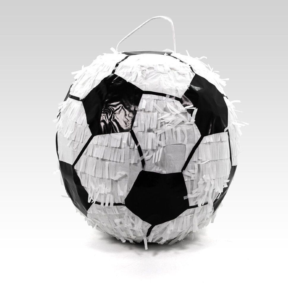 Пиньята, Футбольный мяч, Черный/Белый, 30 см, 1 шт. #1