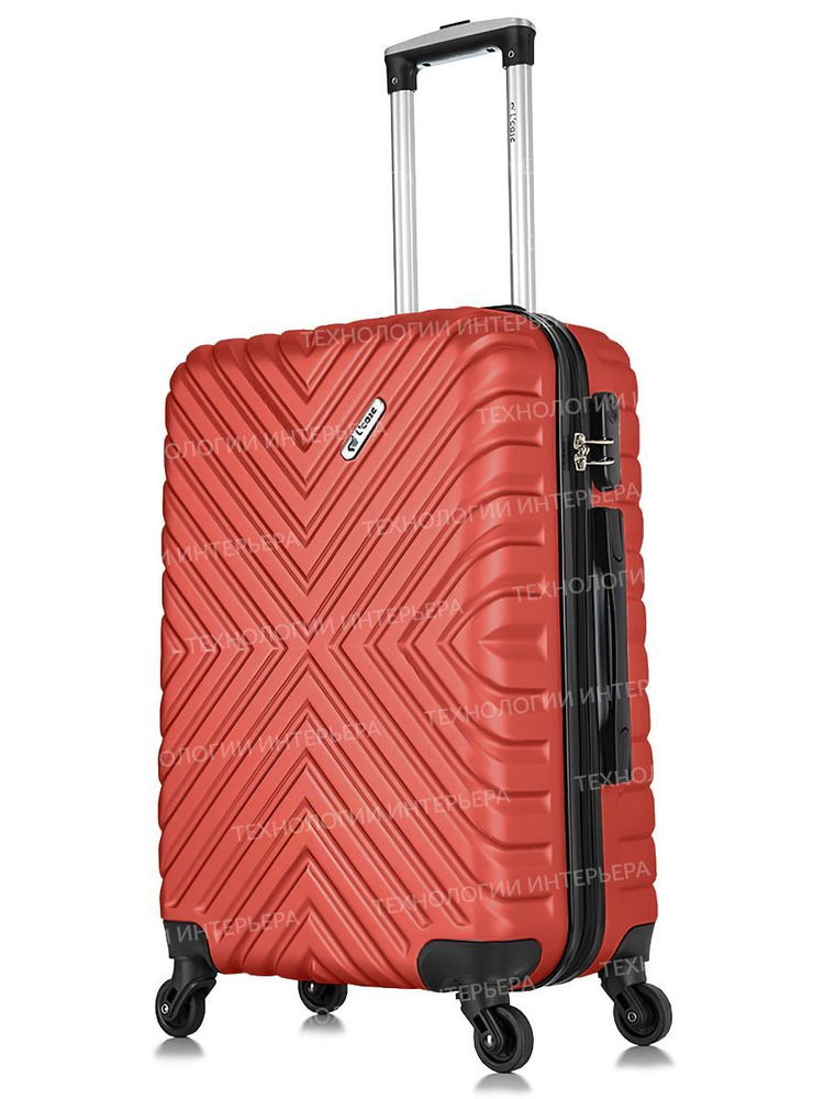 Чемодан на колесах L'Case New Delhi / чемодан пластиковый средний M, ударопрочный ABS-пластик, съемные #1