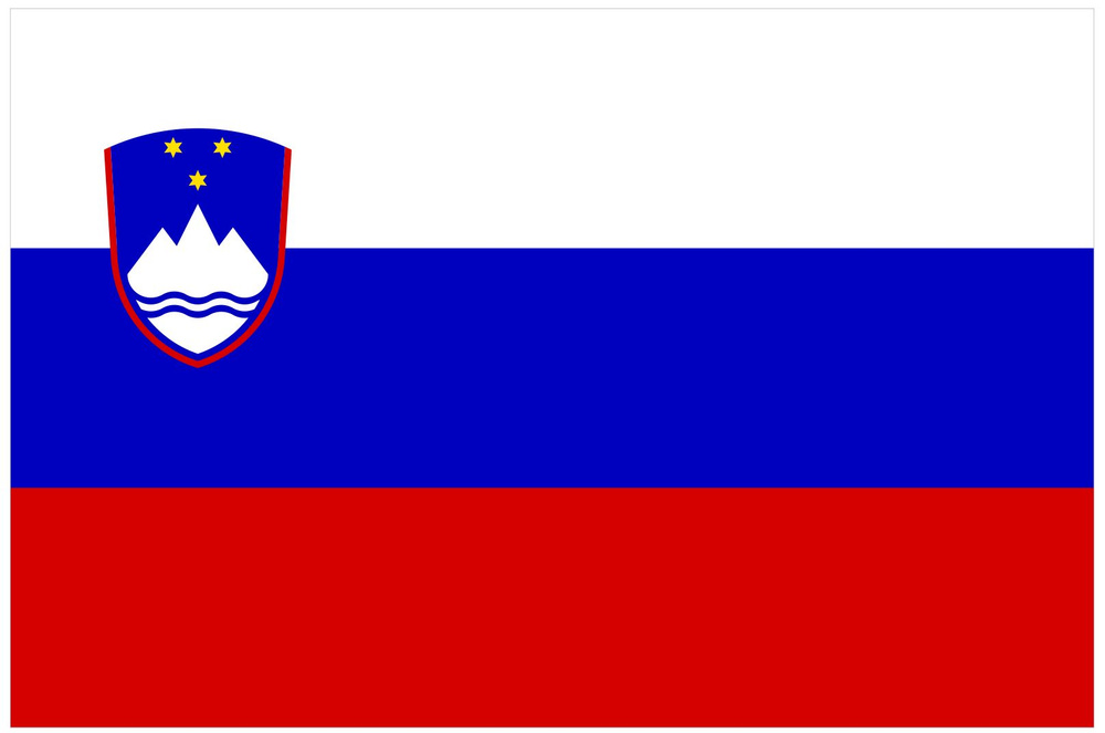 Флаг Словении 90х135 см #1