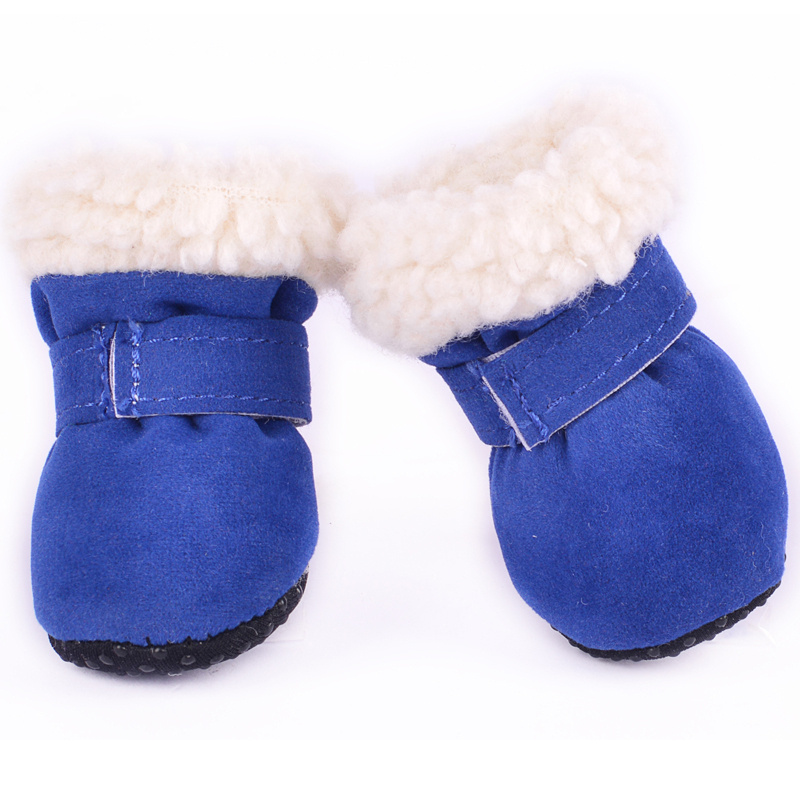 Ботиночки для собак мелких и средних пород Arnydog "Угги", синие, S (4,0*3,5 см).  #1