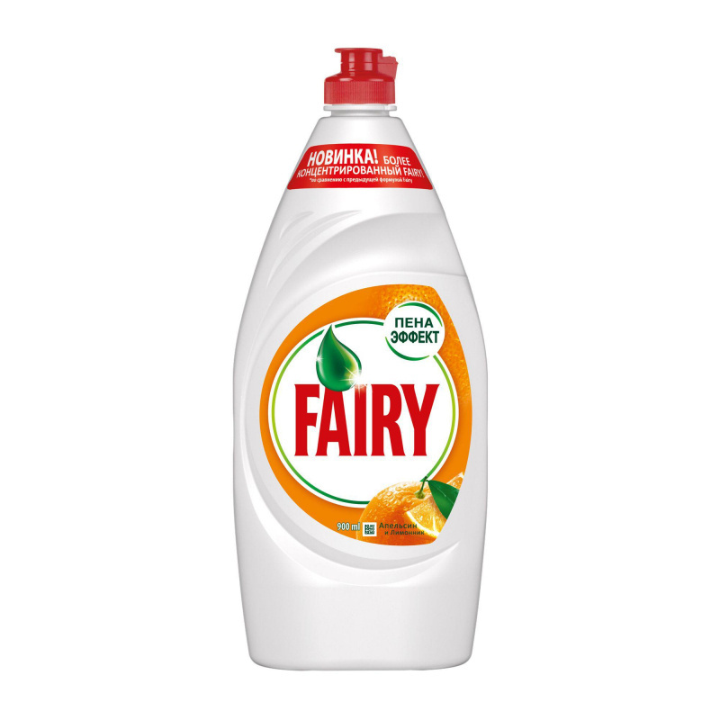 Средство для мытья посуды Fairy Апельсин и лимонник 900 мл - купить с ...