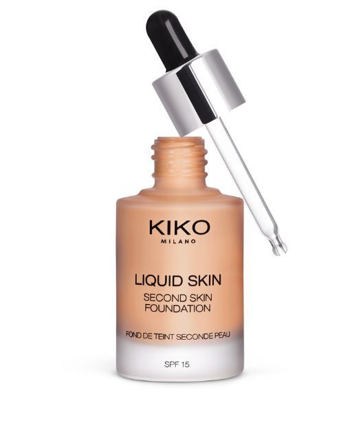 KIKO MILANO Тональная основа с эффектом второй кожи SPF 15 Liquid Skin Second Skin Foundation (70 Warm #1