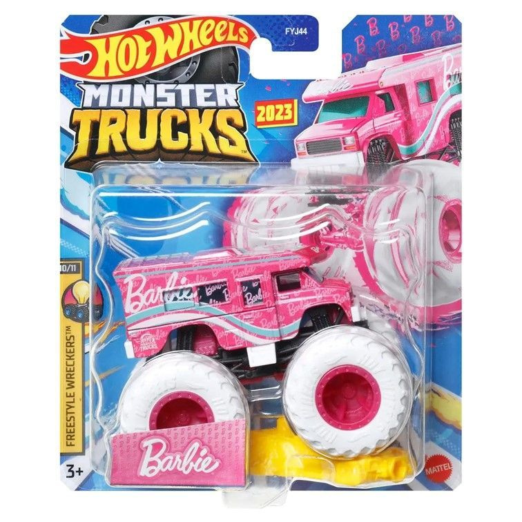 HNW11 Машинка металлическая игрушка Hot Wheels Monster Trucks Монстр трак коллекционная модель BARBIE #1