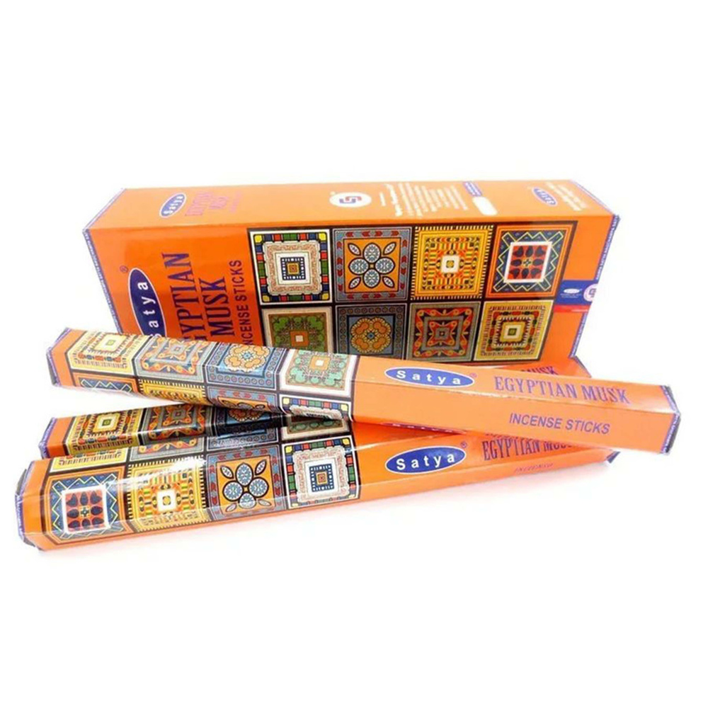 Благовония Egyptian Musk (Египетский Мускус) Ароматические индийские палочки для дома, йоги и медитации, #1